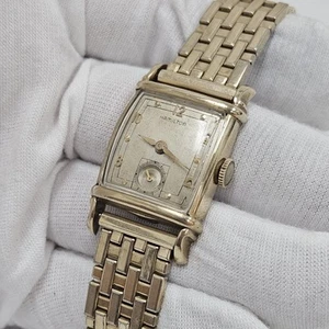 Vintage Men’s Hamilton Kennett Grade 752 Dress Tank Wrist Watch 10k Gold Filled  - Picture 1 of 14