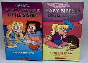 Lot Of 2 Baby Sitters Little Sister Graphic Novel Book Paperback - Imagen 1 de 3