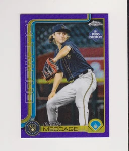 Bryce Meccage Purple Chrome Refractor 106/125 - Brewers - 2025 Topps Pro Debut - Bild 1 von 1