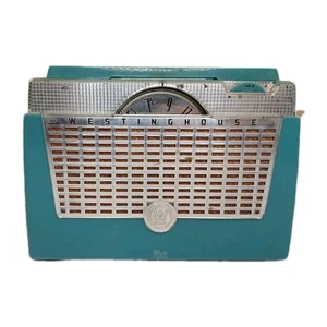 Westinghouse Portable Radio Model H-495P4 Med Green Tube Radio UNTESTED *READ* - Picture 1 of 9