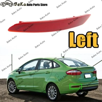 Luz reflectora parachoques trasero izquierda para Ford Fiesta 2014 2015 2016 2017-2019 sedán Foto 1 de 4