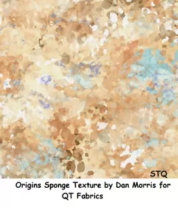 Origins Sponge Like Texture cotton Quilt fabric QT Latte Stone Cream - Picture 1 of 12