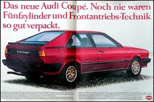 Audi Coupe Typ 81,   originale Werbung aus 1980     Heckansicht - Picture 1 of 1