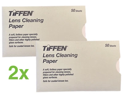 TIFFEN Lens Cleaning Paper * Doppelpack 2 x 50 Stk. * für Objektive Linsen Laser - Bild 1 von 4