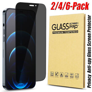 For iPhone 14 Pro Max 13 12 11 XS XR 876 Privacy Tempered Glass Screen Protector