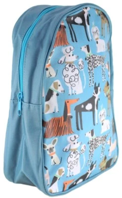 30cm Hund RUCKSACK Reise Schule Tanz PVC abwischbar blau wetterfest TASCHE - Bild 1 von 4