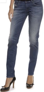 Jeans Diesel donna 26W 32L slim skinny lavaggio getlegg 0804V - Foto 1 di 7