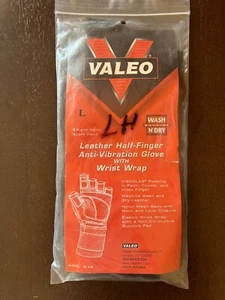 Valeo linker Leder Vollfinger Anti-Vibrations Handschuh GLAW mit Handgelenkbandage Größe Lg - Bild 1 von 2