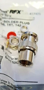 031-2-RFX RF/ENCHUFE BNC COAXIAL STR 50 OHM ABRAZADERA/SLDR (127011) - Imagen 1 de 2