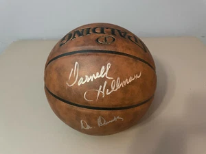 Baloncesto clásico de madera dura de la NBA" autografiado por Darnell Hillman ""Dr. Dunk - Imagen 1 de 5