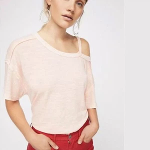 We the Free People Cold shoulder cut out Alex Tee T shirt top. X-small. - Picture 1 of 12