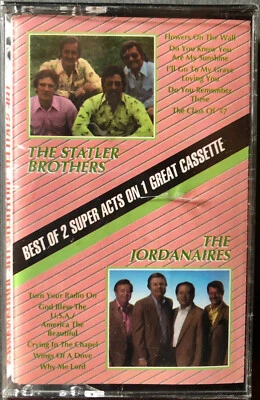 THE STATLER BROTHERS & THE JORDANAIRES Cassette Tape "Best Of" New & Sealed 1992 - Image 1 of 3