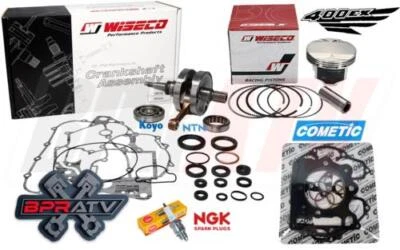05-14 Honda TRX 400EX 400X Wiseco Crank Rod Rebuild Kit Piston Cometic Gaskets - Image 1 of 4