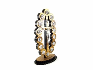 Olive Wood Stations of the Cross Crucifix Table Top Plaque Holy Land Jerusalem - Picture 1 of 7