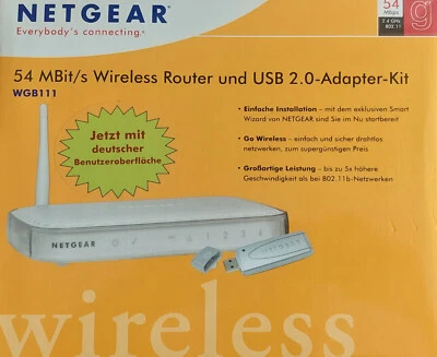 Netgear 54 MBit/s Wireless Router     NEU-OVP! - Bild 1 von 4