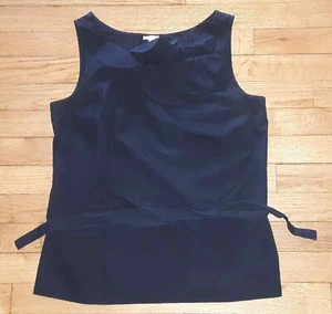 J. Rundhals Strick Top ärmellos Rüschen Gr. 4 einfarbig dunkelblau Top s4008 - Bild 1 von 8