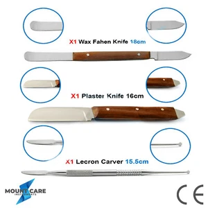Dental Wax Mixing Carving Kit Plaster Wax Knife Lecron Carvers Lab Instruments - Picture 1 of 4
