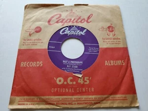 KAY STARR - Half A Photograph / Allez-Vous-En 1953 JAZZ POP 7" Harold Mooney - Imagen 1 de 2