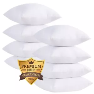 Cushion Inserts Duck Feather Filled Cushion Pads For Sofa Seat Cushion Pack of 8 - Picture 1 of 16