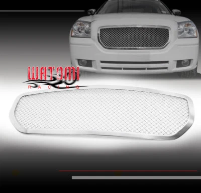 FOR 05 06 07 MAGNUM FRONT MAIN UPPER STAINLESS STEEL MESH GRILLE INSERT CHROME — 第 1/4 张图片