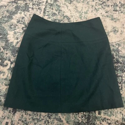 Falda Penguin Mungsingwear verde oscuro mezcla de lana línea A hasta la rodilla talla 0 Foto 1 de 4