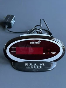 SkySkan Atomic LED Alarm Clock Model 30724/30731 Power Cord Or 9V Battery Use. - Picture 1 of 14