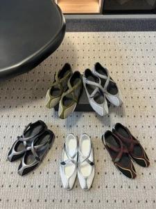 The Attico Cross Strap, Hollow Ballet Shoes Mesh Breathable Sandals Mary Jane - Picture 1 of 27