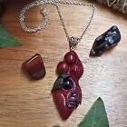 Morrigan Pendant, Morrighan Goddess Necklace for Pagan Wiccan Witch or Druid