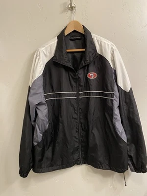 Cortavientos Dunbrooke Para Hombre Talla Grande San Francisco 49ers Cremallera Completa Negro Gris Foto 1 de 4
