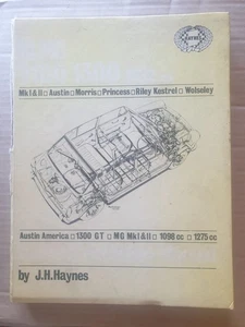 BLMC AUSTIN, MORRIS, MG, RILEY & WOLSELEY 1100 & 1300 HAYNES MANUAL 1962-1971 - Picture 1 of 2