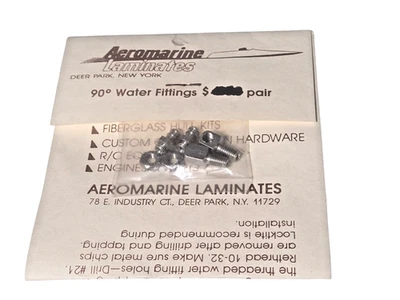 Accesorios de agua laminados Aeromarine 90 grados - NOS Foto 1 de 3
