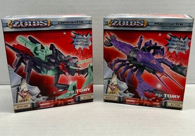 Zoids TOMY 1999 2 x Model Kits 1/72 MACCURTIS + DEMANTIS Original New in Box - Image 1 of 4