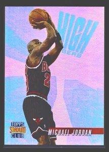 Michael Jordan 1996-97 Topps Stadium Club #HR14 High Risers Blank Back - Bulls - Picture 1 of 4