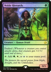 MTG Double Masters 2015 Noble Hierarch x Foil Rare Green Creature NM/M - Picture 1 of 1