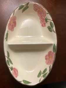 Franciscan ROSA DEL DESIERTO Ovalado Dividido Verdura Tazón Plato 10.5" Inglaterra - Imagen 1 de 3