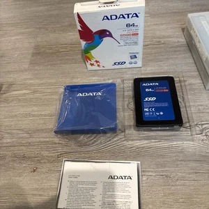 ADATA 2.5” SATA 64GB SSD S596 Turbo New In Box Premier Pro 500 Series - Afbeelding 1 van 3