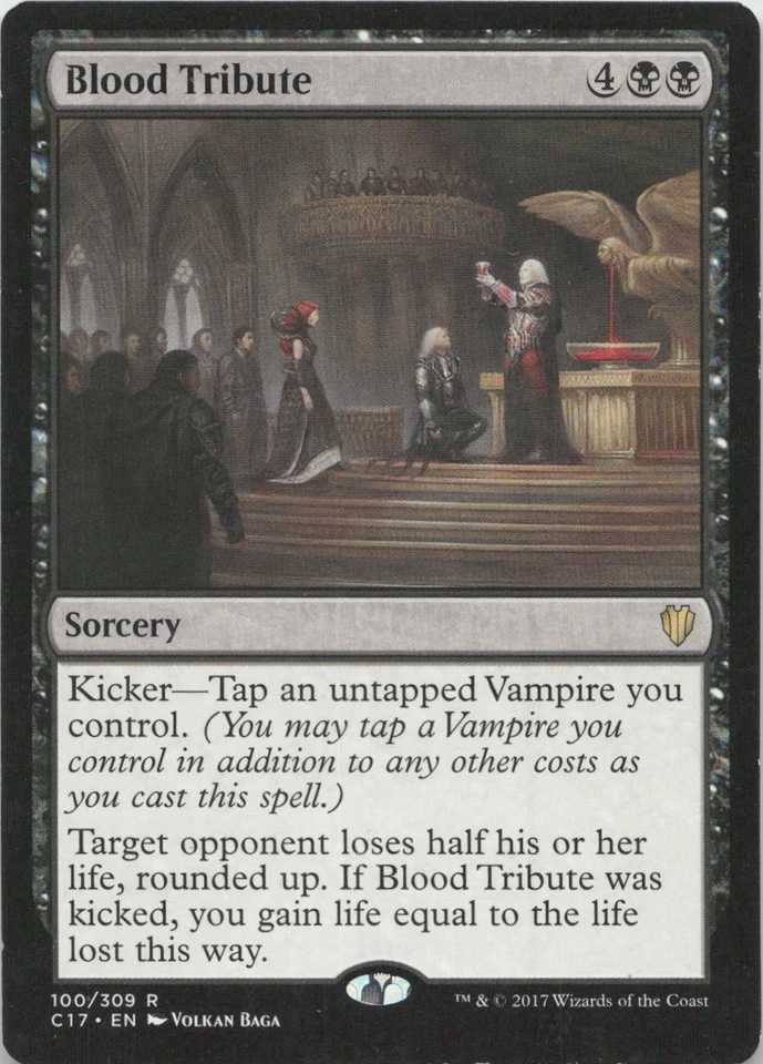 Blood Tribute R Commander 2017 100 - LP MTG - Image 1 of 1