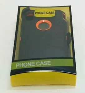 Funda protectora para Apple iPhone XR (con clip para cinturón se adapta a Otterbox) negra y naranja - Imagen 1 de 3