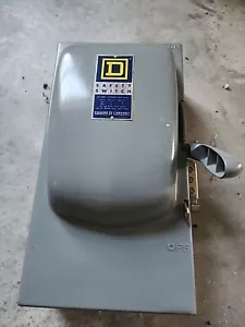 Square D Safety Switch H362 60A 3 PHASE 600V FUSED Series A1 *FREE SHIPPING* - Picture 1 of 3