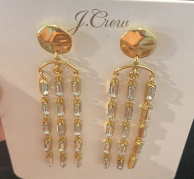 J.Crew Crystal waterfall earrings Foto 1 de 4