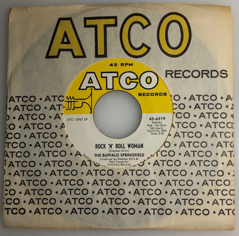 Buffalo Springfield / Rock "N" Roll Woman / Atco 1967 45  / Mint - Image 1 of 4