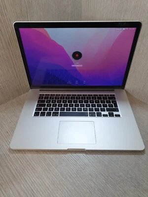 MacBook Pro A1398 15.4" i7 @ 2.2GHz 16GB 500GB Monterey Mid 2015 Grade C EG1508 - Image 1 of 4