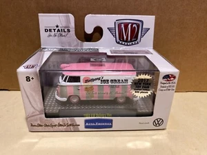 1/64 M2 WOLFGANG'S ICE CREAM 1960 VOLKSWAGEN VAN PINK 2017 NEW YORK TOY FAIR - Picture 1 of 3