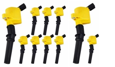 10+YELLOW Ignition Coil DG508 For 1997-1999 FORD ECONOLINE SUPER DUTY V10 6.8L - Image 1 of 2