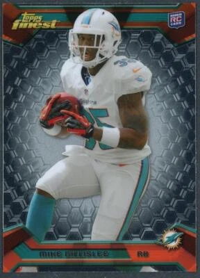 2013 Topps Finest Mike Gillislee Rookie RC #142 Miami Dolphins - Image 1 of 2