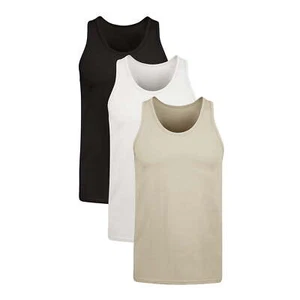 Hanes Originals Men's Dyed Modern Fit Stretch Cotton Tank Top Shirts 3-Pack: 2XL - Picture 1 of 9