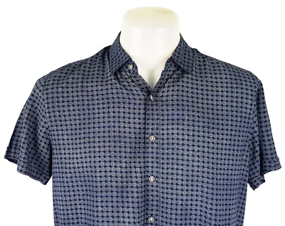 MICHAEL BRANDON Hombres Azul LUJO NOCHE Ultra Ultra Ultra Suave Rayón - S - 42" - £59 Foto 1 de 4