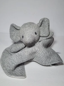 Dream Gro Elephant Lovey Security Blanket Buddie Blankie Gray White 12 Inch - Picture 1 of 10