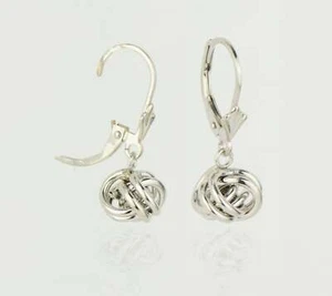 .925 Love Knot Leverback Ohrringe Sterlingsilber - Bild 1 von 2