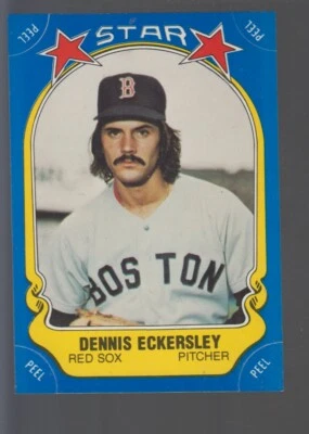 Dennis Eckersley  Boston Red Sox 1981 Fleer Star Stickers #34  - Image 1 of 2